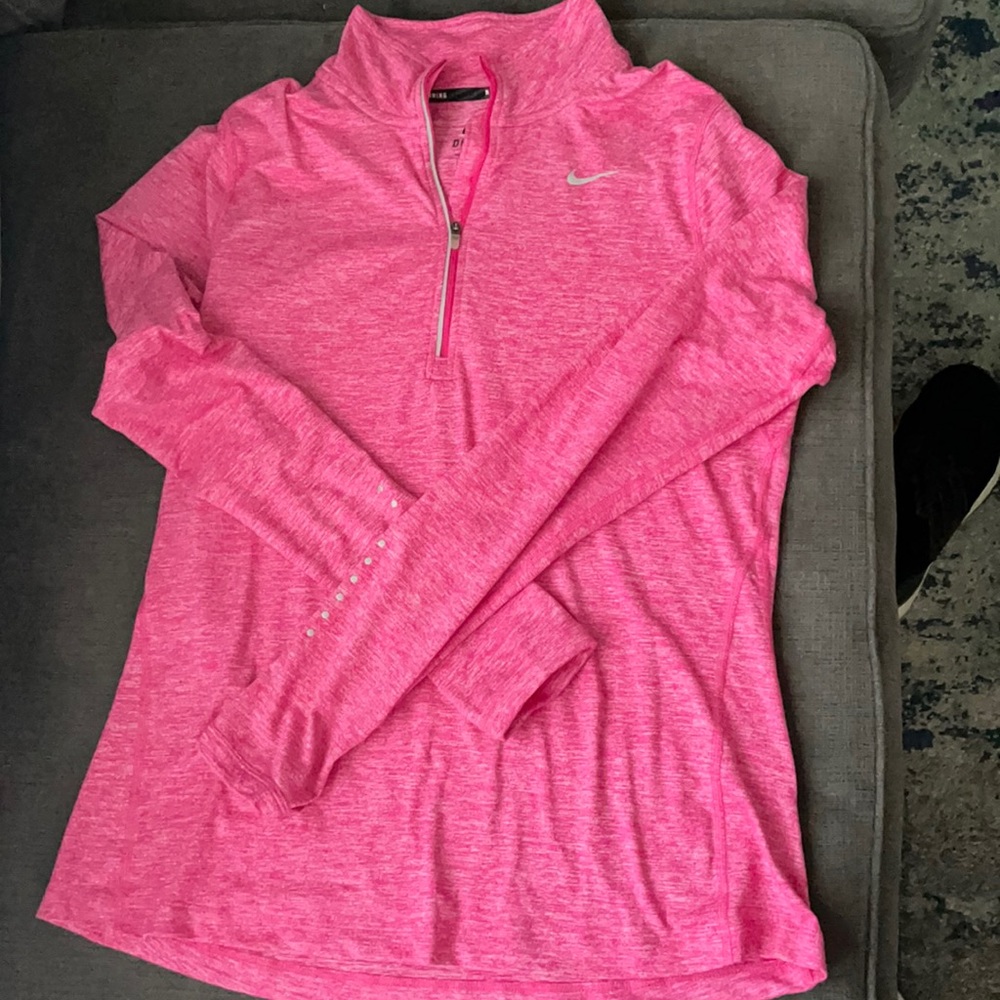 Pink 1/4 Zip Up Nike Dri-Fit, Medium